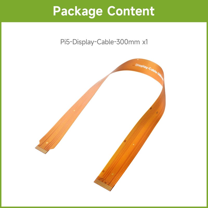 Waveshare DSI FPC Flexible Cable for Raspberry Pi 5, 22Pin to 15Pin,Suitable for DSI Display Screens-300mm - Image 2